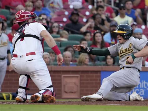 Gelof slugs 4 hits as the Athletics snap a 9-game road skid with an 8-0 win over Cardinals